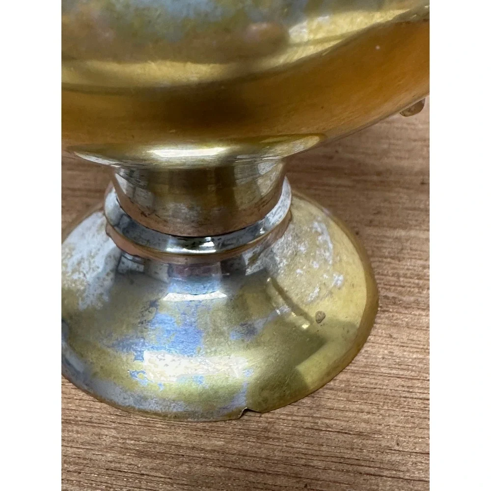 William Adams Towle VTG Silver Plated Loving Cup Footed Double Handle Trophy Cup
